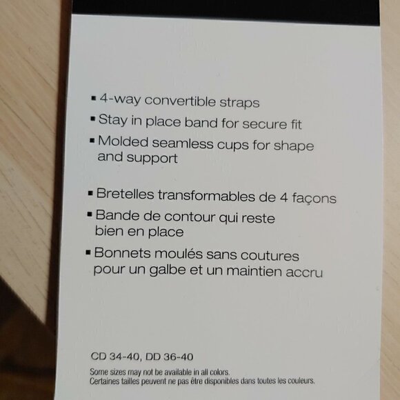 NWT BALI Nude strapless 4 ways convertible straps bra - Picture 11 of 12